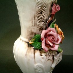 画像4: 陶花付き花瓶