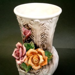 画像3: 陶花付き花瓶